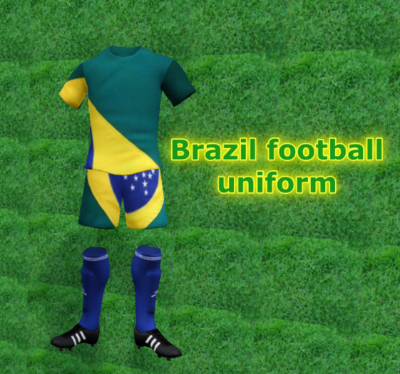 Brazil football uniform