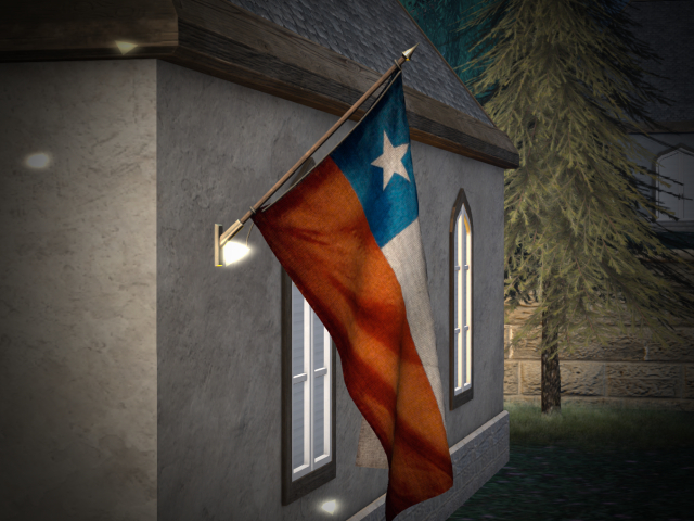 Hanging Flag wall (Chile)