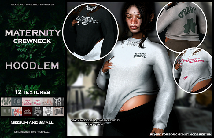 Hoodlem - Maternity Crewneck (BORK+REBORN)
