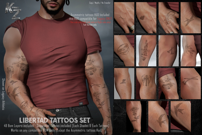 KARMAZZ Libertad Tattoos Set - 3 Shades - BOM