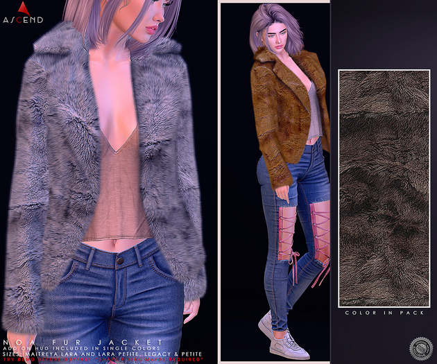 //Ascend// Noa Fur Jacket - Coffee