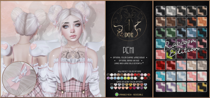 . Doe . Pemi . Raccoon .