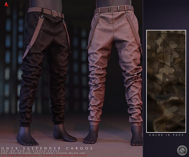 //Ascend// Onyx Suspenders Cargo - Camo 2