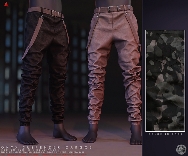 //Ascend// Onyx Suspenders Cargo - Camo 1