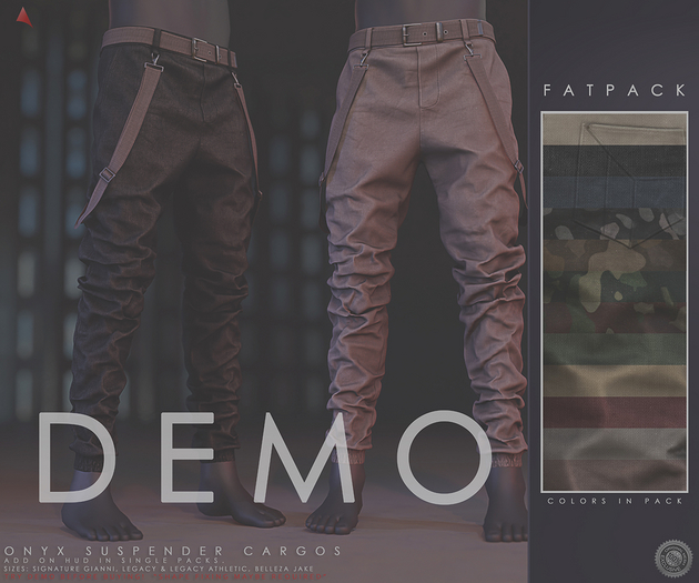 //Ascend// Onyx Suspenders Cargo - DEMO