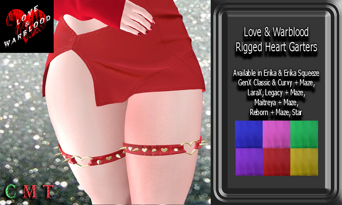 L&W Heart Garters Box