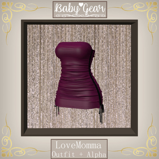 LoveMomma Strapless Shorty - Lycra Raspberry (Bagged)