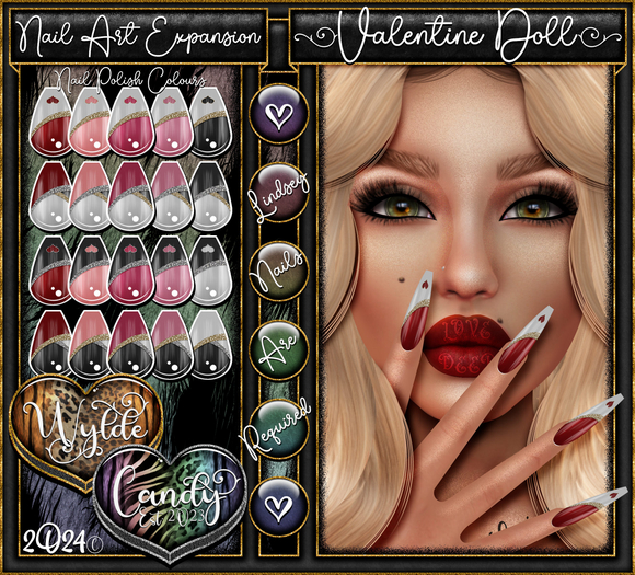 Valentine Doll Nail Art .::Nails::Sold::Separately::.