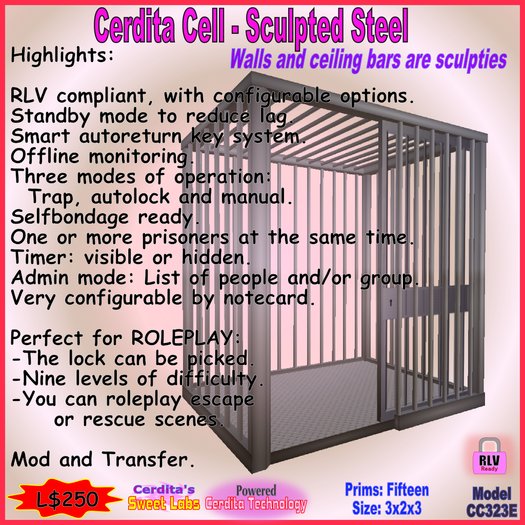 Cerdita Cell - Sculpted Steel