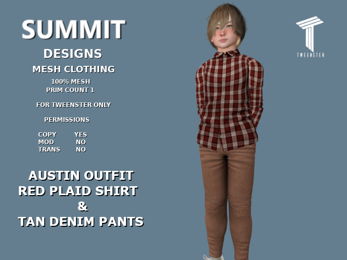 Summit Austin Red Plaid Outfit [Tweenster]