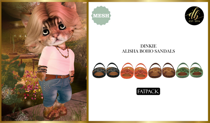 *DB* DINKIES ALISHA BOHO SANDALS* Fatpack