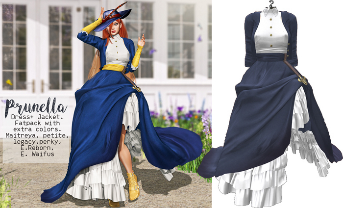 UNA. Prunella Dress&Jacket Blue