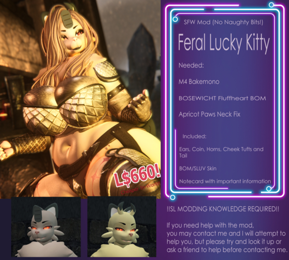 KC ~ Feral Lucky Kitty Mod