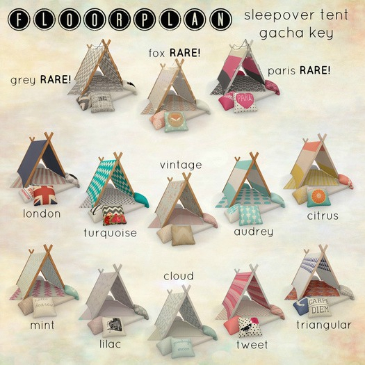 floorplan. sleepover tent gacha / cloud