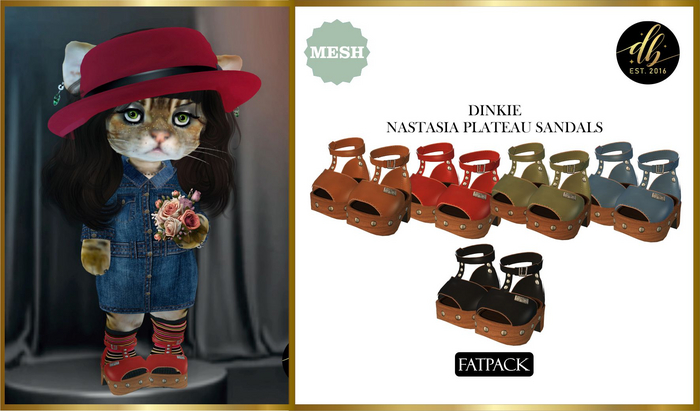 *DB* DINKIES NASTASIA PLATFORM SANDALS* Fatpack