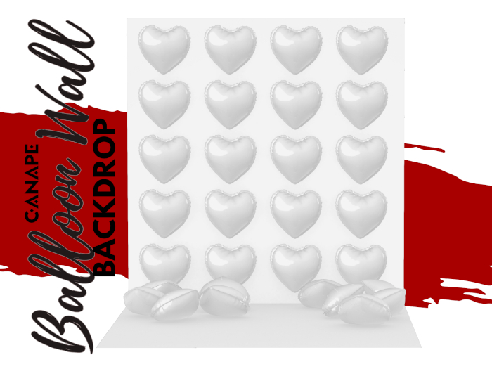 [Canape] Balloon Wall Backdrop WHTIE