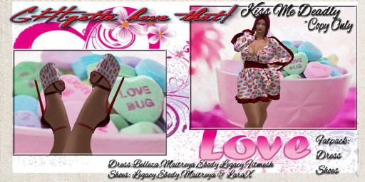 !GHT:BOX [FATPACK] KISS ME DEADLY DRESS AND HEELS SET