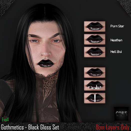 ::: Core ::: Gothmetics - Black Gloss Set