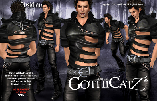 >>GothiCatz<< Obsidian (male)