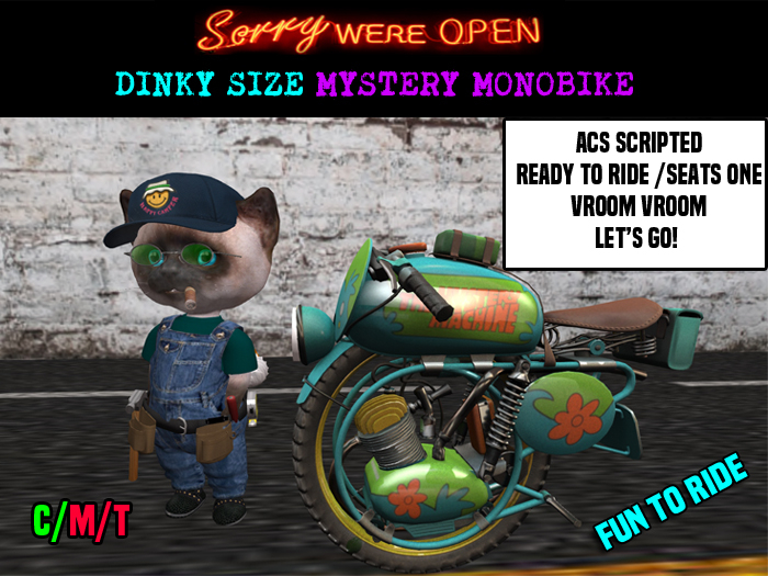 DINKY MYSTERY MONOBIKE & MANIUAL
