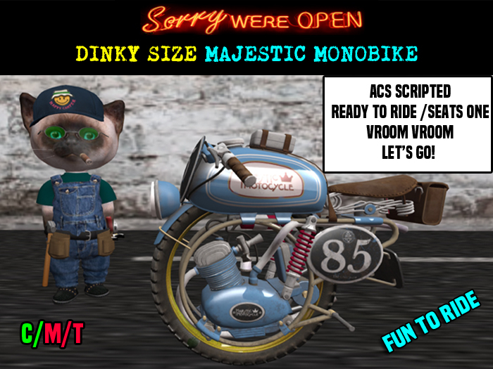 DINKY MAJESTIC MONOBIKE & MANUAL
