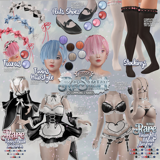 :Moon Amore: RE:Start / Twin Maid's Outfit/  RARE