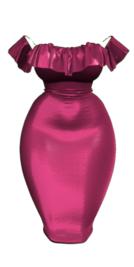 !TRB - Brianna Ruffle Dress Cheeky Pink
