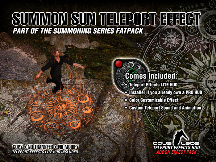 Opus Labs Teleport Effects LITE HUD - Summon Sun Effect
