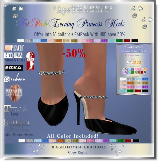 FatPack Evening Princess  Heels