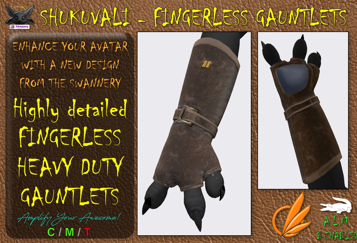 Shukuvali - Fingerless Gauntlets
