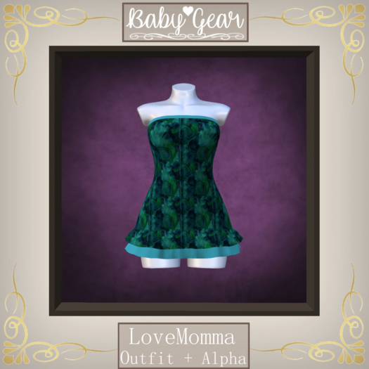 LoveMomma Ruffle Dress - Something Teal (Bagged)