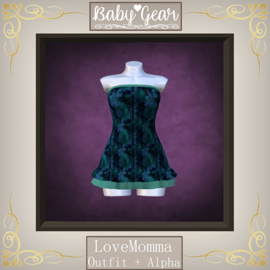 LoveMomma Ruffle Dress - Something Aqua (Bagged)
