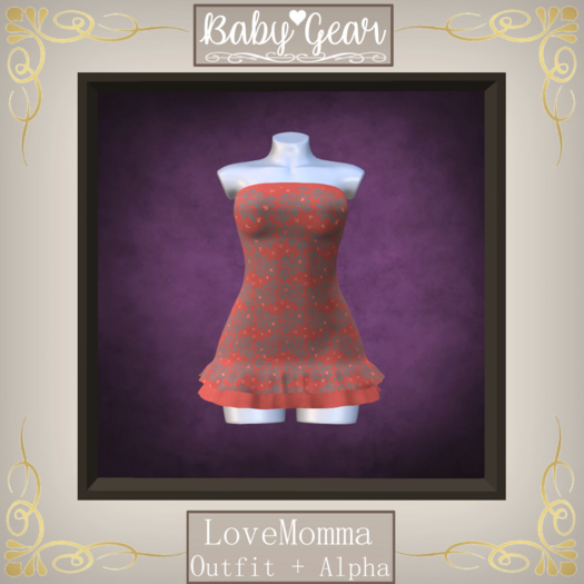 LoveMomma Ruffle Dress - Flower Power Tangerine (Bagged)