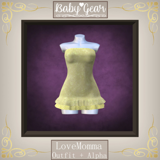 LoveMomma Ruffle Dress - Crystal Glow Yellow (Bagged)