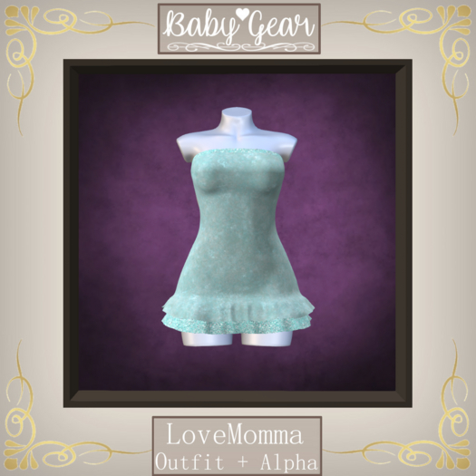 LoveMomma Ruffle Dress - Crystal Glow Mint (Bagged)