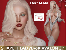 LADY GLAM SHAPE/ HEAD / lel EvoX AVALON 3.1/4.0 (Maitreya,,legacy,Reborn,Erika ,,Belleza Gen.X Curvy.Kupra)