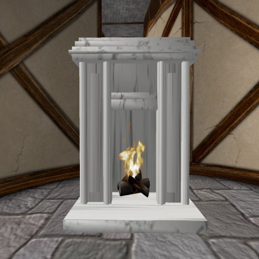 Marble fireplace