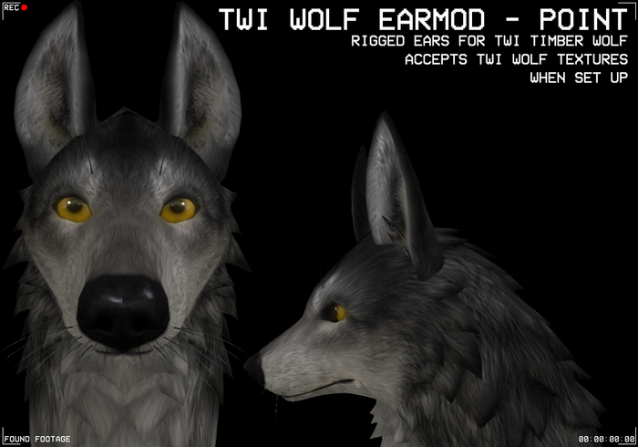 Found Footage -Earmod for TWI TImber Wolf - Pointed