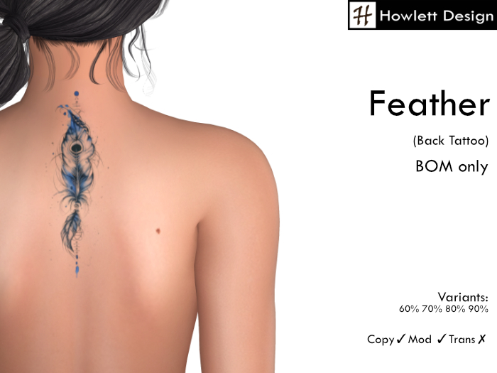[HDesign] Feather (Back Tattoo)