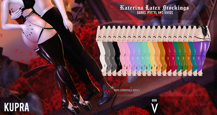 VIENA. Katerina Latex Stockings Kupra {Add me}