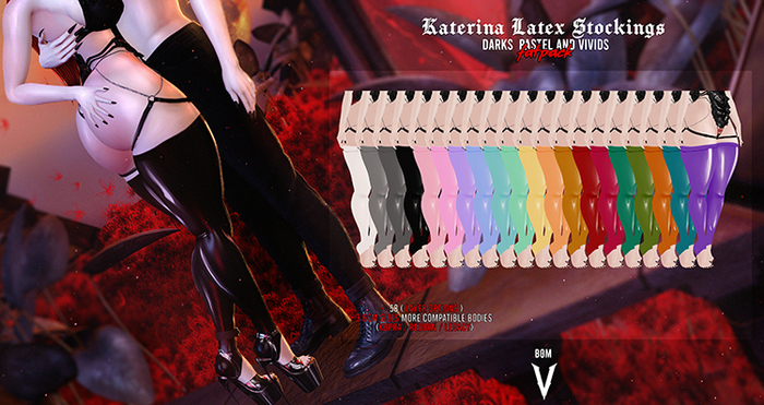 VIENA. Katerina Latex Stockings Fatpack {Add me}
