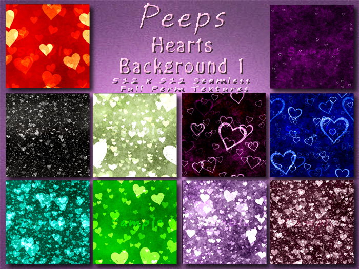 Peeps Textures Hearts Background 1
