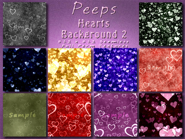Peeps Textures Hearts Background 2