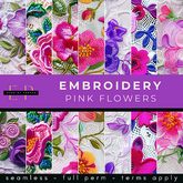 Made by Porter - Embroidery Pink Flowers