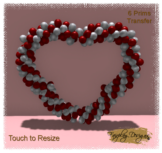 ~R~Valentine Heart Balloon Arch Display~