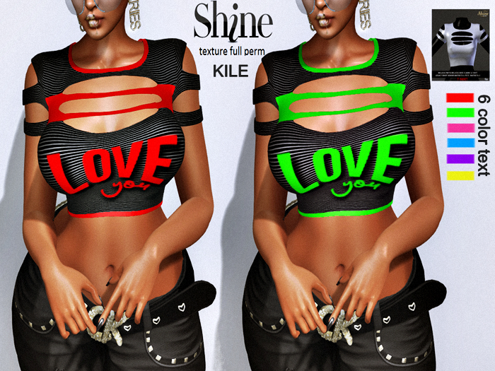 AJ   [SHINE FULL PERM] T-SHIRT KILE  _TEXTURE FULL PERM