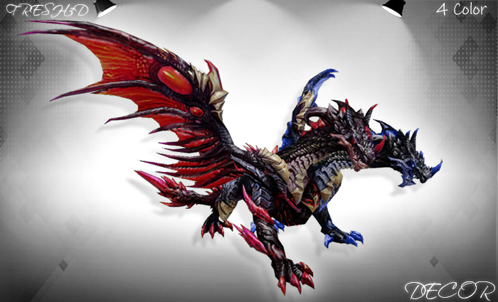 FRESH3D two head dragon
