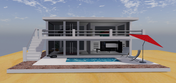 NEw Modern House White Komplett Rezz