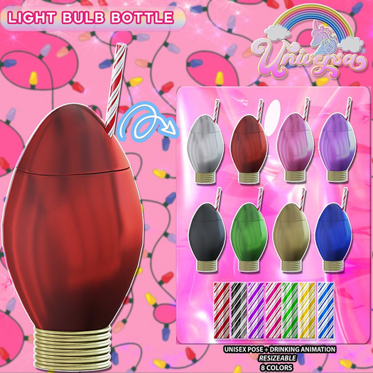 #UNIVERSA - Light Bulb Bottle - FATPACK