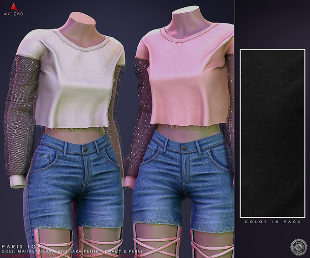 //Ascend// Paris Top - Black
